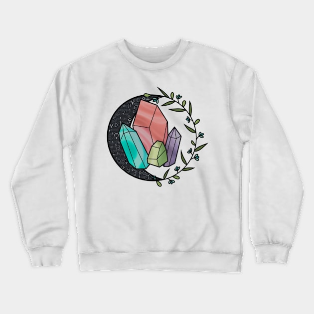 Astrology Crystals Crewneck Sweatshirt by ontheoutside